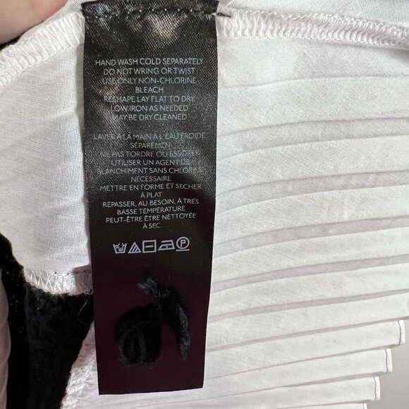 Anthropologie Maeve sweater women's Medium blue white open fisherman knit work - Picture 5 of 9